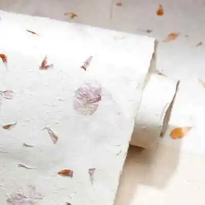 Lokta Paper Handmade Fair Trade Wrapping Paper Natural With Flower Petals • £4.42