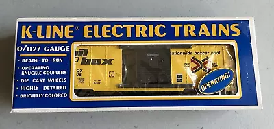 K-Line O Gauge Rail Box Operating Single Door Box Car  K7008 NIB • $23.95