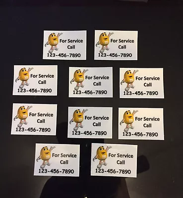 10 - For Service Stickers Labels Vending Vendstar M&M Guy • $4.99