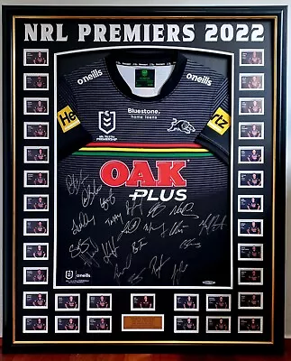 $1499 • Buy Penrith Panthers 2022 Nrl Premiers Signed Framed Jersey