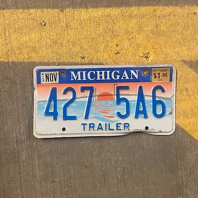 1997 Michgan Trailer License Plate Vintage Auto Tag Garage Wall Decor 427 5A6 • $9.99