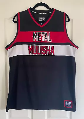 Metal Mulisha Tank Top Size XL Black White Red Sleeveless Jersey OG Preowned • $23