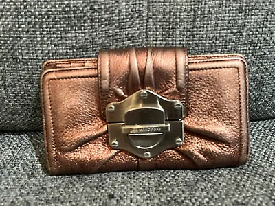 B. Makowsky BRONZE Leather Bi-Fold Wallet - 7  X 4  • $16.55