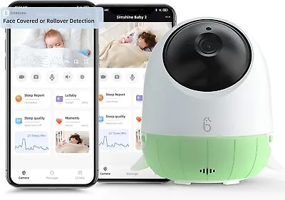 Baby Monitor With Camera And Night Vision  AI Cry SoothingBreathing Detection • £39.99