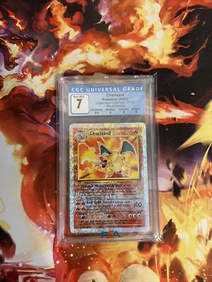 $1100 • Buy 2002 Pokemon Legendary Collection Charizard - Reverse Holo CGC 7 NM