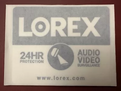 LOREX Adhesive Window Stickers - Security Decals Audio Video Surveillance F/S • $2