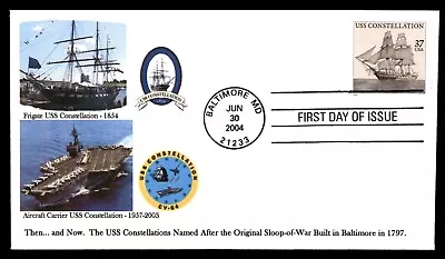 Mayfairstamps US FDC 2004 USS Constellation First Day Cover Aaj_43029 • $1