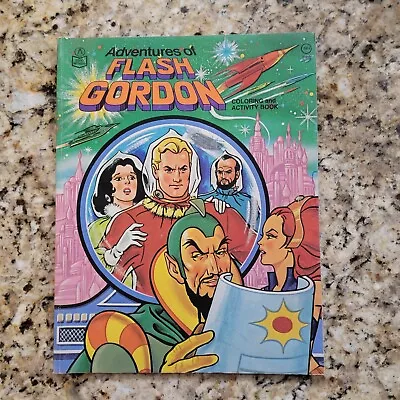 Vintage 1979 Coloring Activity Book Adventures Of Flash Gordon Superhero Space • $14.99