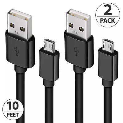 2x 10FT Micro USB Cable Fast Charging Cord For Samsung Galaxy S6 S7 Edge+ LG HTC • $7.59