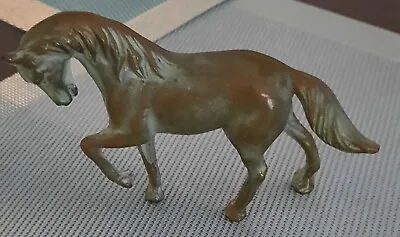 Vintage Horse Brass Nice Greenish Blue Patina  • $16.99