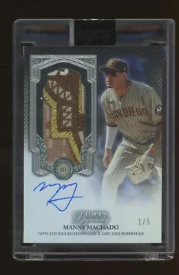 2023 Topps Dynasty Silver Manny Machado Padres Logo Patch AUTO 1/5 • $255