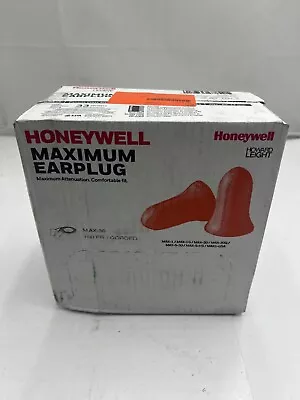 Box Of 100-Honeywell Max Ear Plug Pre-Shaped Disposable Foam Earplugs Max-30 • $26.45