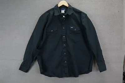 Wrangler Shirt Mens XXL Black Pearl Snap Western Rodeo Ranch • $11.99