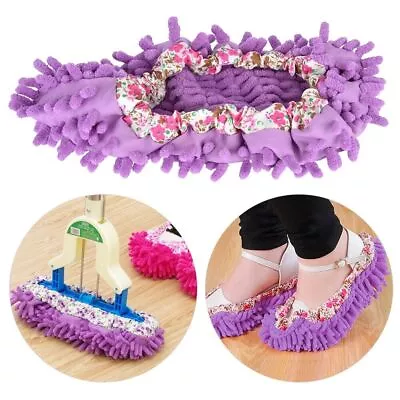 1 Piece Reusable Detachable Washable Household Floor Cleaning Slipper Mop Shoes • $8.32