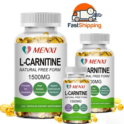 L-carnitine Capsule Fat Burning Weight LossMuscle Gain Metabolism 10-120Pills • $12.99