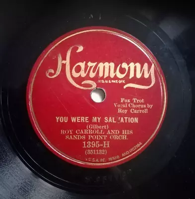 ROY CARROLL You Were My Salvation / Home USA Harmony 78 Record Swing Jazz 1931 • $9.95