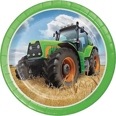$13.49 • Buy Creative Converting Tractor Time Paper Round Dessert Plate (Pack Of 8) (SG25664)