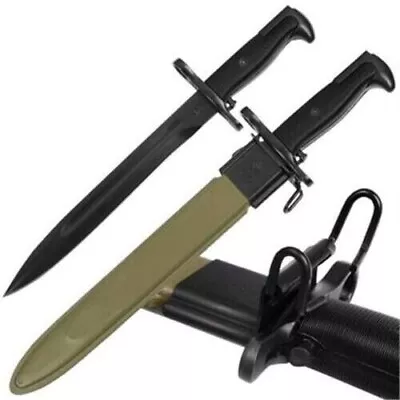 15  WWII US Army M1 Garand Bayonet Tactical Fighter Knife With Scabbard • $44.99