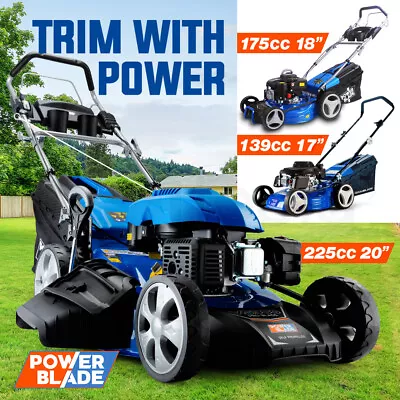 $399 • Buy POWERBLADE 139cc/175cc/225cc Petrol Lawn Mower 17 /18 /20  Lawnmower 4-Stroke