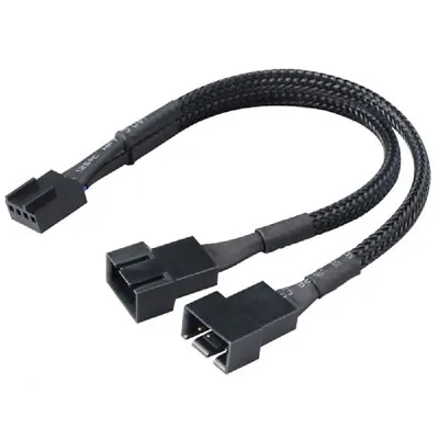 4-Pin PWM To Dual PWM Splitter Adapter Case PC Fan For CPU  1X • £2.81