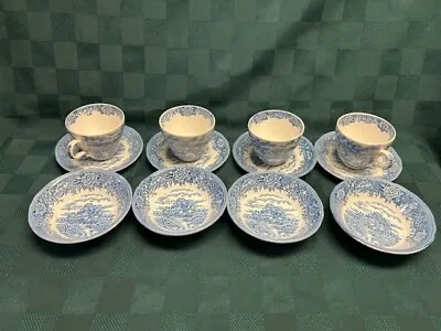 Vintage English Village By Salem China Cups Saucers Bowls (Set Of 12) • $45