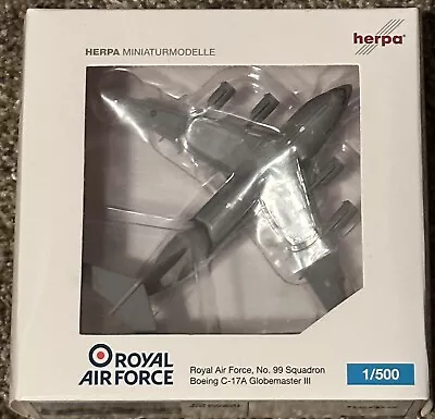 Herpa Wings 1:500 Royal Air Force Boeing C-17A Globemaster 520782 • $80