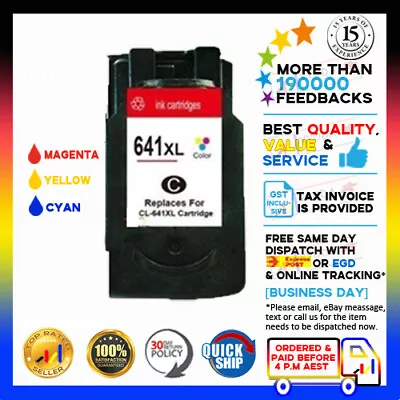 1x NoN-OEM CL-641XL 641 XL COLOUR ONLY Ink Cartridge For Pixma MG2160 MG2260 • $39.90