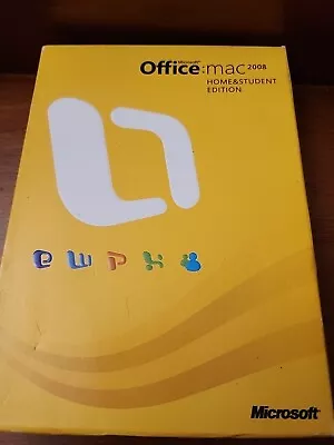 (E419)Microsoft Office 2008 Home And Student Edition For Mac • $12