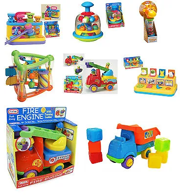 FUN TIME Baby Toys Shape Sorter Teach Time Triangle Spinning Pals Pop Up Toddler • £9.75