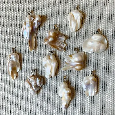 Mother Of Pearl Shell Pendants. Natural MOP Pendants • $9.99