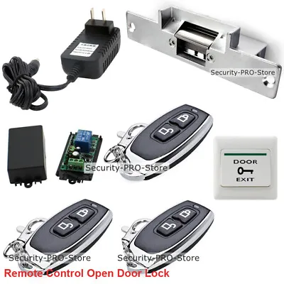 £48.60 • Buy Door Access Control System + Electric Strike Lock + 3 Wireless Remote Controls