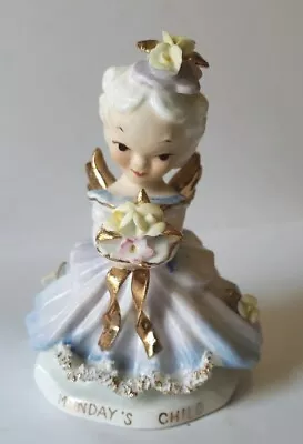 Vintage Lefton Monday’s Child Angel Figurine K828 Japan.  • $21.50