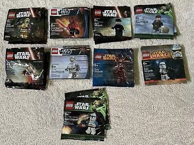 LEGO Lot Darth Maul Chrome TC-14 Stormtrooper Clone Trooper TC-4 NEW 9 Polybags • $350