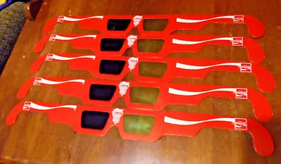 Vintage Nuoptix Coca Cola 3D Glasses Lot Of 5 • $8.99