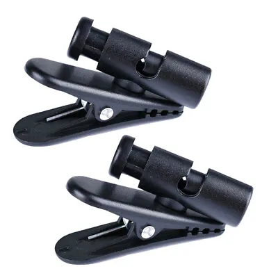  2 Pcs Earphone Cable Clothing Clip Mount Shirt Holder Earbuds • £6.27