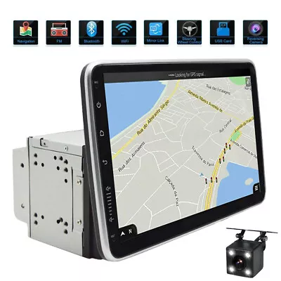 10.1  ANDROID 10 4CORE DOUBLE 2 DIN TABLET CAR STEREO RADIO Navigation CAMERA US • $136.79