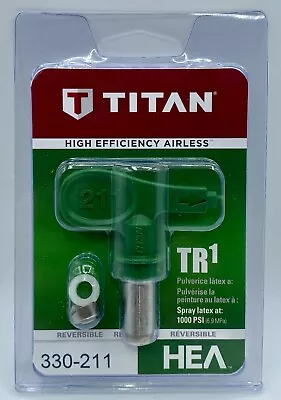 NEW Titan 330-211 TR1 HEA Airless Reversible 211 Spray Tip GENUINE  SHIPS FREE!! • $29.98