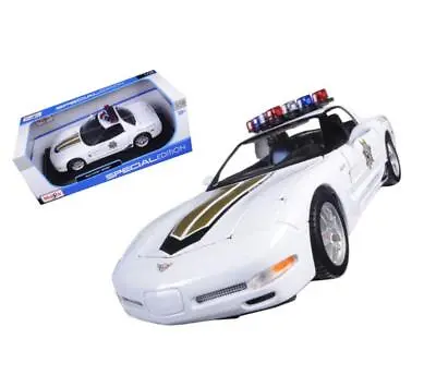 Chevrolet Corvette C5 Z06 Police 1/18 Diecast Model Car By Maisto • $59.52