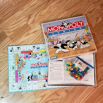1990 MONOPOLY JUNIOR Game - Parker Brothers - Complete • $29.90