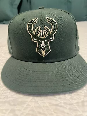 Green Milwaukee Bucks Logo Snapback • $8