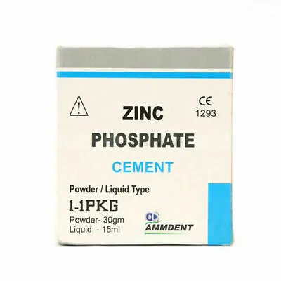 Ammdent Permanent Tooth Filling Dental Cement Kit Zinc Phosphate Cement Dent • $16.37