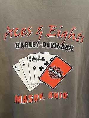 Harley Davidson Mason OH T-Shirt Size 3XL Made In USA Faded Front • $28