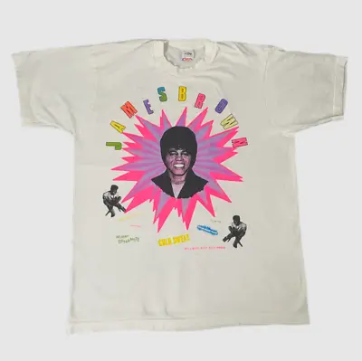$17.09 • Buy Vintage James Brown 'Cold Sweat' T-Shirt TL438