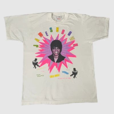 $17.09 • Buy Vintage James Brown 'Cold Sweat' T-Shirt TL438