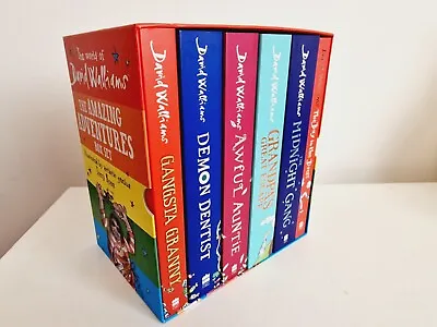 The World Of David Walliams: Amazing Adventures 6 Books Box Set -Ages 8-12 - PB • £14.99