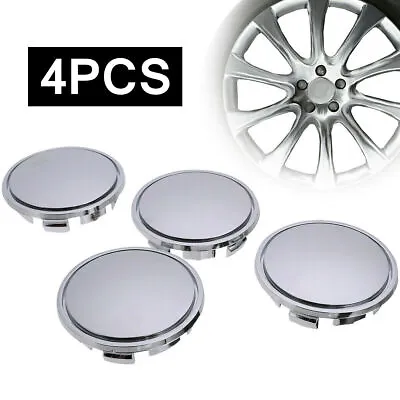 4x Silver Chrome Car Wheel Center Cap Tyre Rim Hub Caps Cover Accessories For VW • $10.66