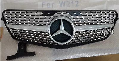 For 2010-2013 Mercedes-Benz W212 E Class E350 E550 Diamond Grill Front Grille • $132.99