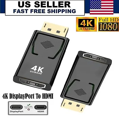 DisplayPort To HDMI Adapter Converter Display Port DP 4K HD For PC Projector TV • $3.84
