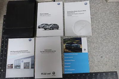 VW Golf Gti R Owners Manual 2017 Navigation Book Set 17 Free Shipping OM678 • $37.79