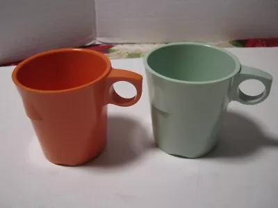 2 MCM Vintage Melmac Mallo-Ware Mallory #38 Coffee Mugs USA • $9.99